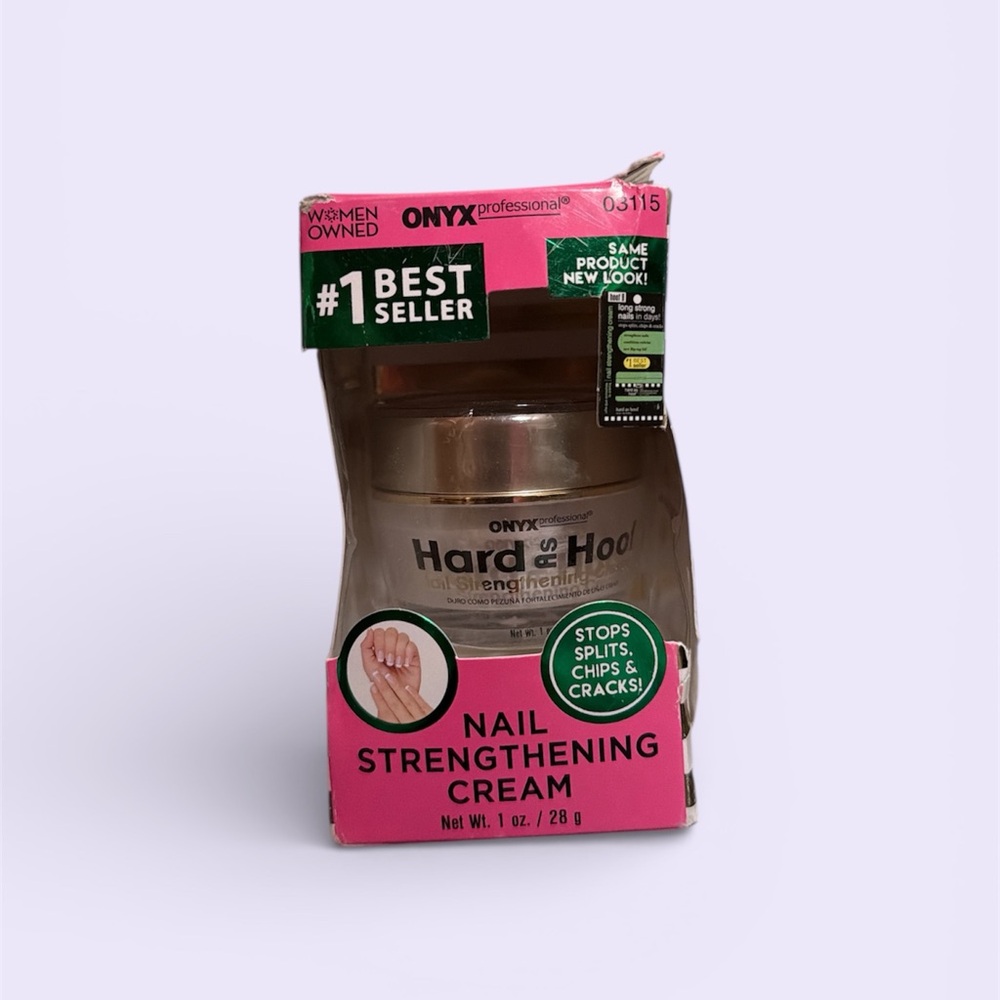 Onyx Hard as Hoof Nail Cream - Pink and Black Packaging